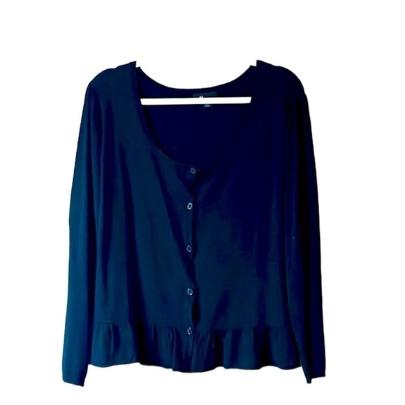 size XL black AB Studio feminine cardigan - Picture 1 of 6